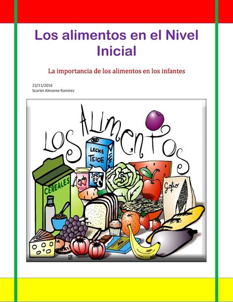 Calaméo Los Alimentos En El Nivel Inicial