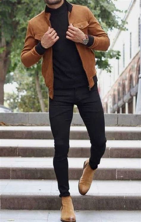 Black And Brown Men Fashion Casual Outfits Mens Fashion Casual Outfits Mens Casual Outfits