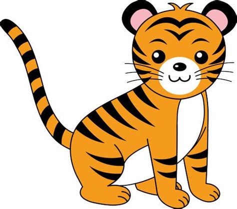 Cute Baby Tiger Clipart Free Download On Clipartmag