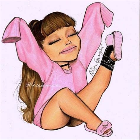 A Very Cute Cartoon Drawing Inspired By Arianas Snapchat