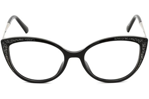 Swarovski Sk5362 Eyeglasses Shiny Black Clear Lens Womens Beverly Hills Eyewear