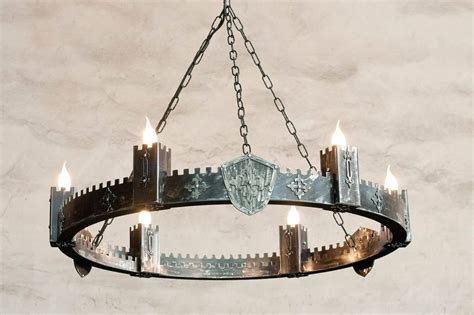 Chandelier Lighting Large Ancient Medieval Iron Chandelier Etsy