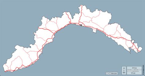 Liguria Free Map Free Blank Map Free Outline Map Free Base Map