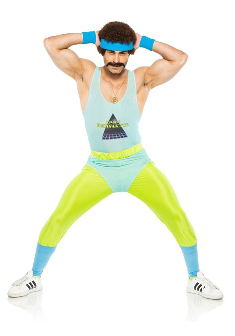 Mens 80s Gym Instructor Costume