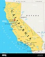 Cartina Geografica Della California Stati Uniti