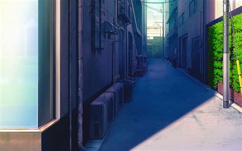 🔥anime Street Scenic Buildings Bicycle Anime Hd Wallpaper 800x450