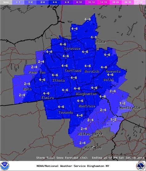 Weather: Up to 6 inches of snow will hit parts of Central New York