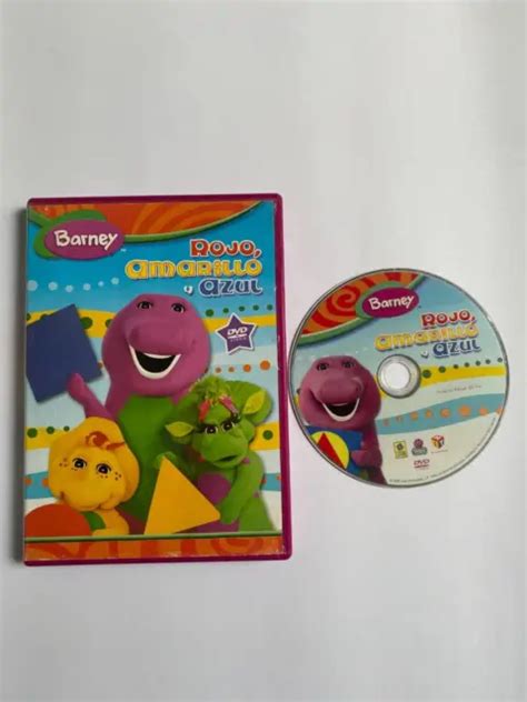 Barney And Friends Dvd Rojo Amarillo Y Azul Spanish Latin Version