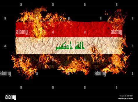 National Symbols And Flag Of Iraq Stock Photo Alamy