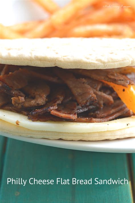 Philly Cheesesteak Flatbread Sandwich Recipe In 2022 Sandwiches