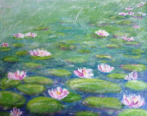 Medium Original Impressionist Painting Acrylic On Canvas Water