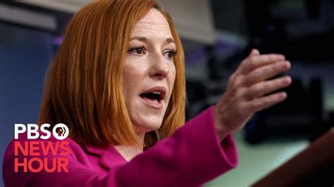Watch Live Jen Psaki Holds White House News Briefing Youtube