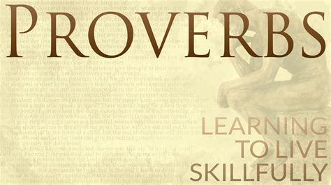 Introduction To Proverbs Evidence Unseen