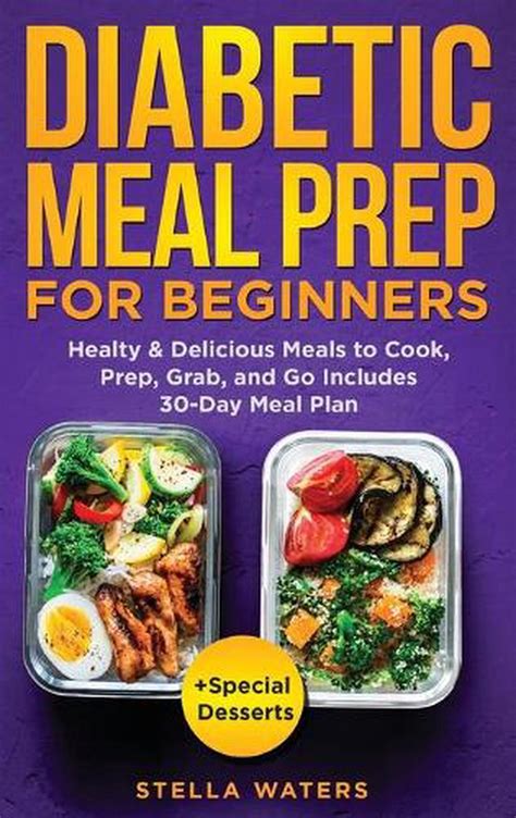 Diabetic Meal Prep For Beginners By Waters Stella Waters English