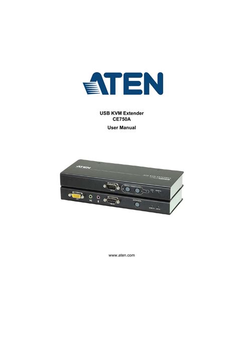 USB KVM Extender CE750A User Manual Manualzz