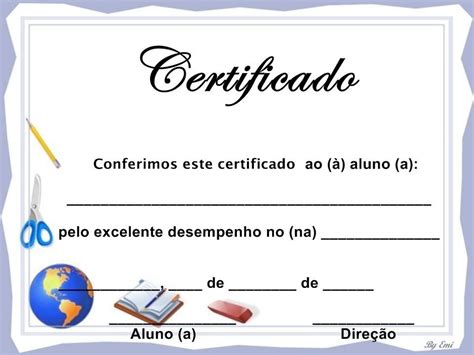 Pin Em Certificados