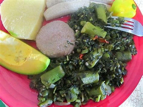 Jamaican Style Callaloo And Okra Healthier Steps Recipes Tasty Vegetarian Recipes Vegan Recipes