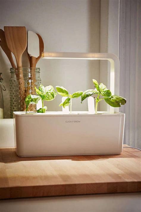 Click And Grow A Miniature Herb Garden For A Kitchen Countertop