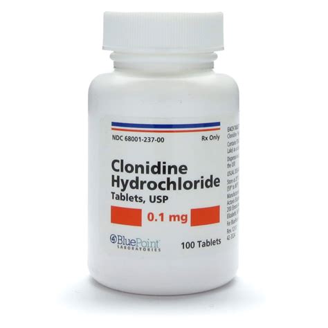 Clonidine HCl, 0.1mg, 100 Tablets/Bottle | McGuff Medical Products