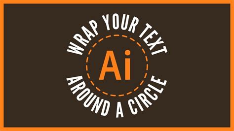 Wrap Text Around A Circle With Adobe Illustrator Beginner Tutorial
