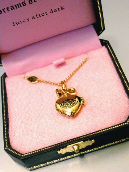 Juicy Couture Wishes Heart Locket Necklace