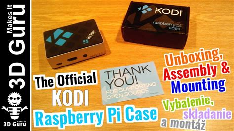 Official Kodi Raspberry Pi Case Assembly Mounting Kodi Rpi