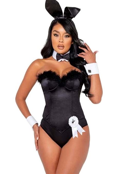 Playboy Black Boudoir Bunny Costume For Women