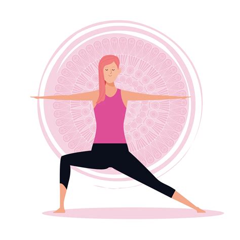 Woman In Yoga Poses 657165 Vector Art At Vecteezy