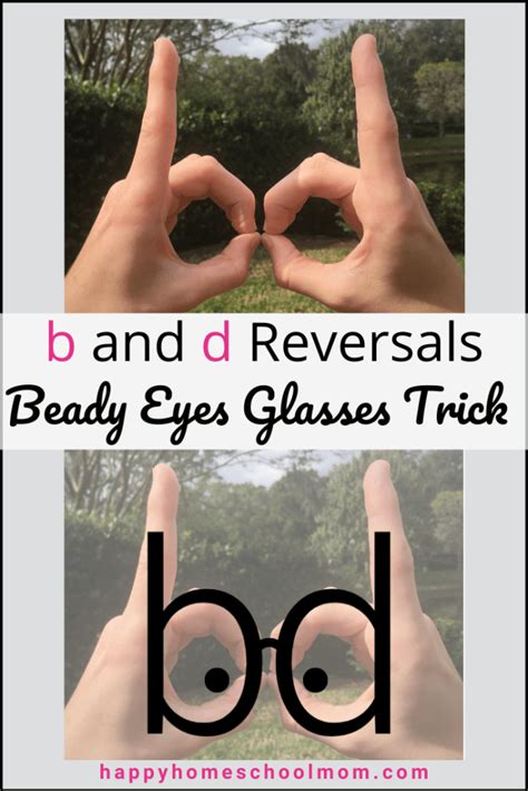 Free Letter Reversal Trick Mr Beady Eyes Glasses Free Homeschool