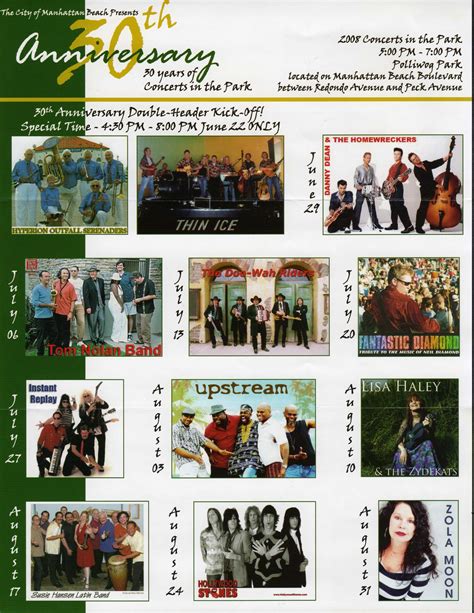 2000 2008 flyer concerts in the park manhattan beach ca 2006