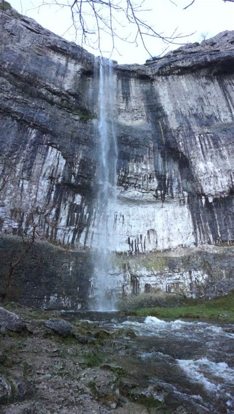 Record Levels Of Rainfall At The Weekend Meant That Malham Cove Became