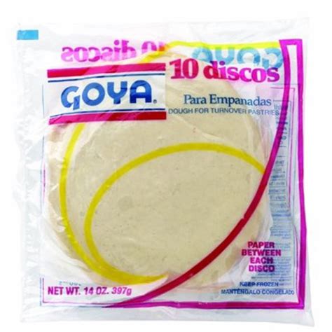 Goya Empanada Discos Dough For Turnover Pastries 10 Count 14 Oz From