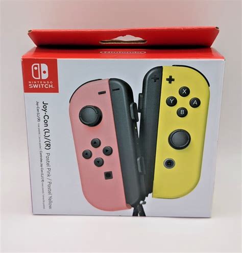 Nintendo Switch Joy Con Lr Pastel Pinkpastel Yellow Bn Factory