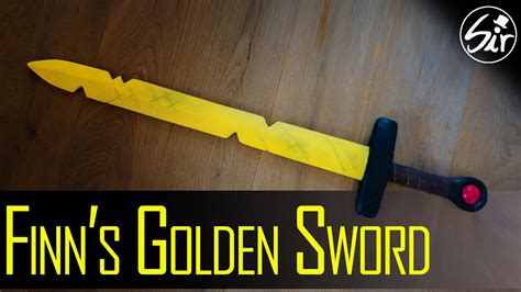 How To Make Finns Golden Sword Out Of Wood Diy Youtube