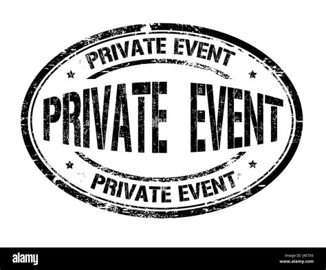 Private Event Sign Or Stamp On White Background Vector Illustration