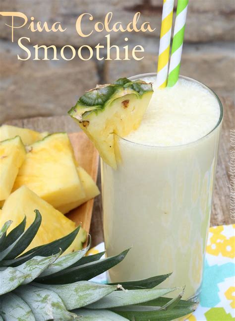 Ingredients for making piña coladas. Pina Colada Smoothie | Pina colada smoothie, Smoothie ...