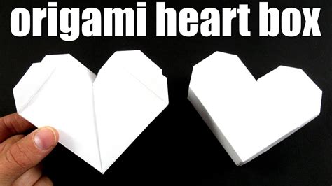 How To Make A 3d Origami Heart Box Youtube