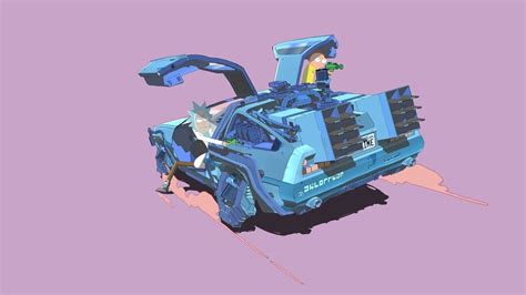 Delorean Car Rick And Morty 4k 5145 Wallpaper