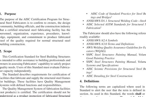 Aisc Certification Program For Structural Steel Fabricators Aisc