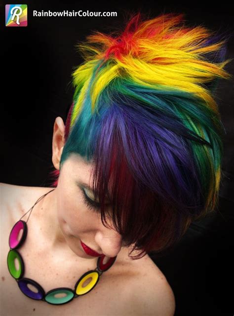 Ive Always Wanted Rainbow Hair Sigh ♥ Short Rainbow Hair Rainbow