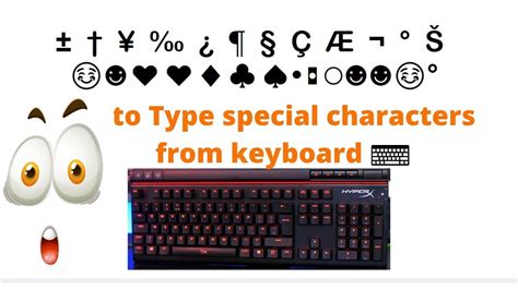 How To Type Special Characters From Keyboard Makelogy