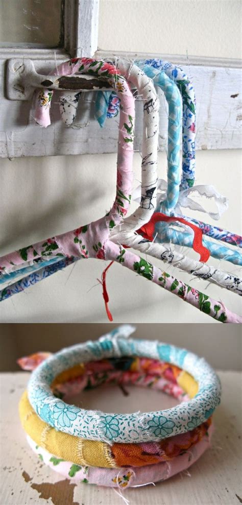 Pretty Diy Fabric Wrapped Hangers The Sparklette