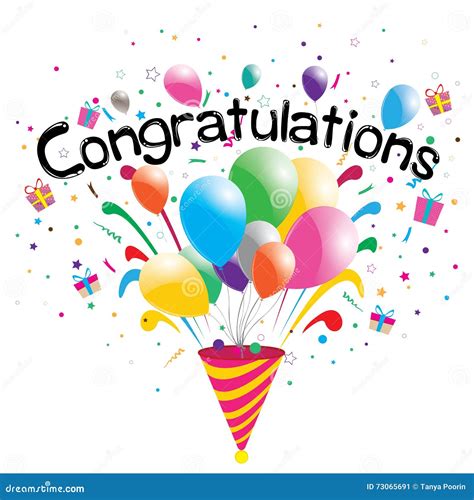 Congratulations Party Stock Illustrations 79848 Congratulations