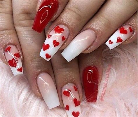 Pin By Savanna Lively On Nails Nail Designs Valentines Heart Nail