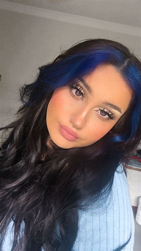 Dyed Bangs Blue In 2020 Hair Inspo Color Best Hair Dye