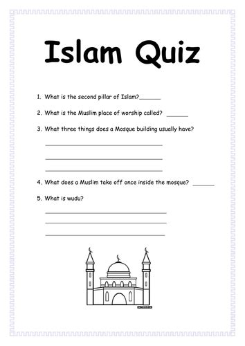 Islamic Worksheets For Children Page 3 Free Printables For Muslim