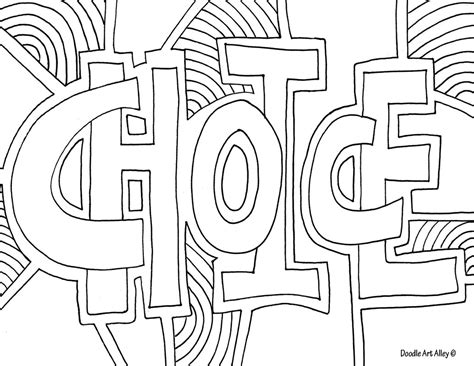 Coloring Pages For Adults Words At Free Printable