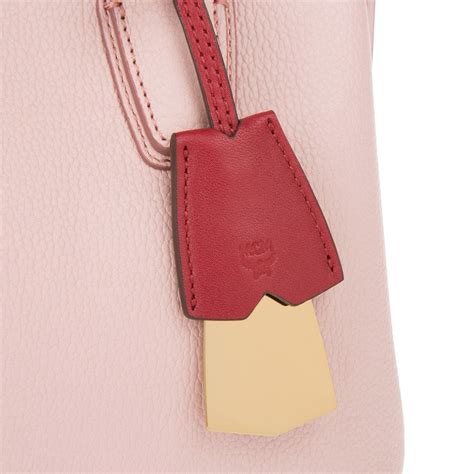 Mcm Milla Mini Leather Pink Blush Tote Bag Seven Season Bags Leather