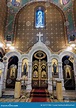 Interior Of A Russian Church In Geneve, Switzerland Stock Image ...