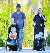 Lara and Sam Worthington take sons to Universal Studios
